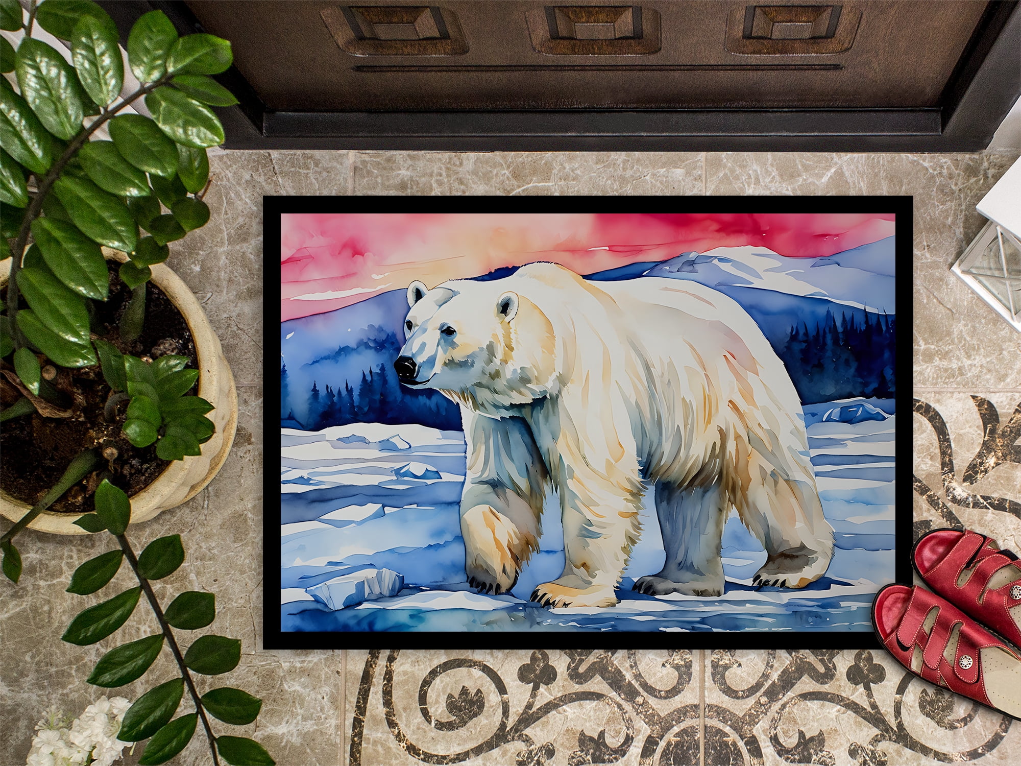 Carolines Treasures DAC2975MAT 0.15 x 18 x 27 in. Polar Bear Doormat