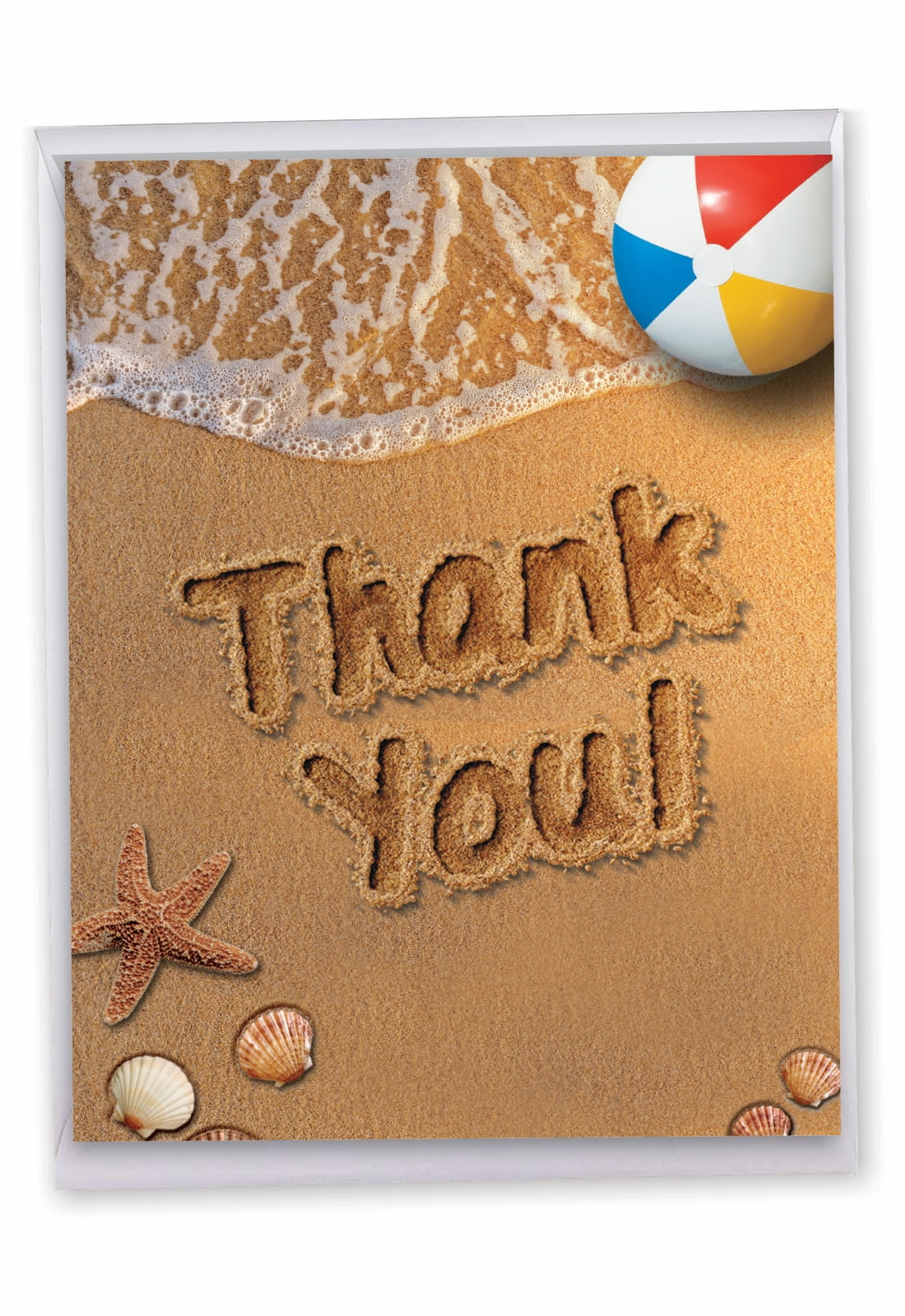 1 Big Funny Thank You Card (8.5 x 11 Inch) - Big Thanks From The