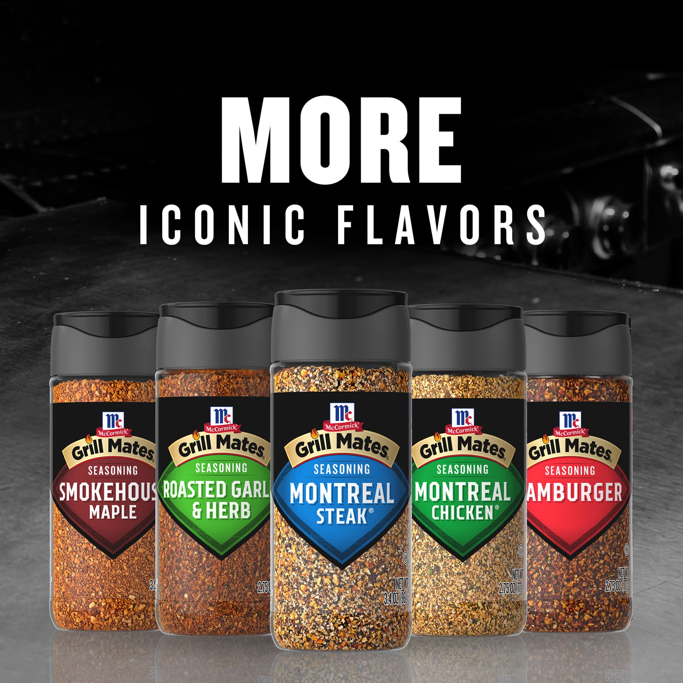 McCormick Grill Mates Smoky Montreal Steak Seasoning, 3.4 oz Bottle