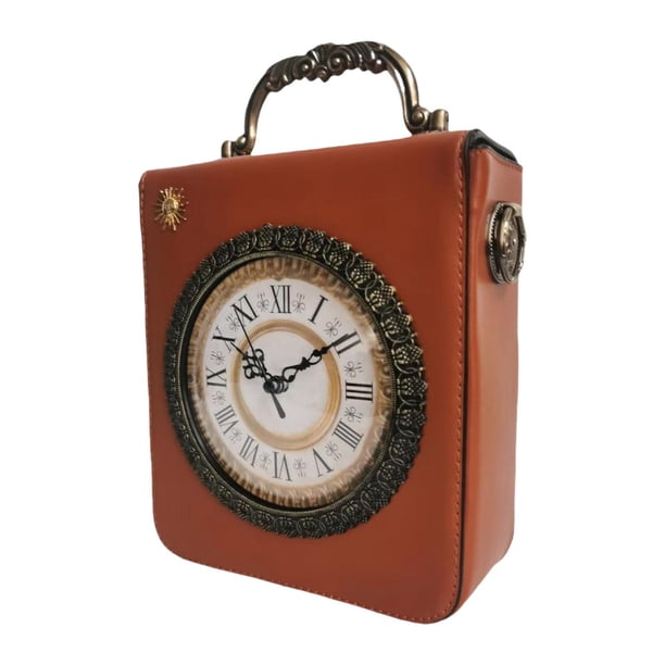 Bolso de hombro de cuero para mujer, bolso de mano ligero y moderno para viaje. Marrón