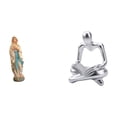 thumbnail image 1 of Figura decorativa de María, una mujer pensadora abstracta, escultura de resina artesanal para oficina, sala de estar o escritorio., 1 of 8