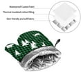 thumbnail image 6 of Fotbe Christmas tree green plaid for 4Pcs Oven Mitts and Pot Holders, 500℉ Heat Resistant Oven Mitts , Non-Slip Silicone Surface Safe for Baking, Cooking, BBQ, 6 of 6