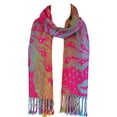 thumbnail image 3 of Silver Fever Pashmina-Leopard Animal Print Shawl- Stylish Soft Scarf Wrap Purple Beige, 3 of 10
