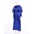 thumbnail image 4 of Manyakai Robe de Graduation pour Femmes, Robe de Juge et de Pasteur, Manches Longues, Thème Halloween, Fête, Performance, Bleu 4TG, 4 of 7