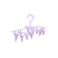 thumbnail image 2 of Tendederos de ropa Perchas de ropa interior plegables portátiles pequeñas Tendedero colgante Paquete de 2 calcetines 12 clips Gancho giratorio de 360° para secar toallas Sujetadores Ropa de bebé Guan JAMW Sencillez, 2 of 5