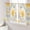 Yellow Off White, variant on Sheer Curtains 72 Inches Long 2 Panels Set for Bedroom, Yellow White Floral Semi Sheer Curtains for Windows, Spring Botanical Watercolor Flowers Voile Window Treatments Rod Pocket Curtain