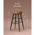 thumbnail image 4 of VASAGLE Echo Collection Bar Stools Set of 2, Kitchen Counter Stools, Synthetic Leather with Stitching, 24.8''Tall, Home Bar Dining Room, Caramel Brown, 4 of 8