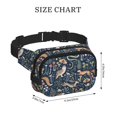 thumbnail image 4 of Zufioo Retro Forest Animals Print Square Double Layer Waist Bag, Durable & Stylish Fanny Pack with Zippered Pockets and Adjustable Strap for Outdoor & Daily, 4 of 9