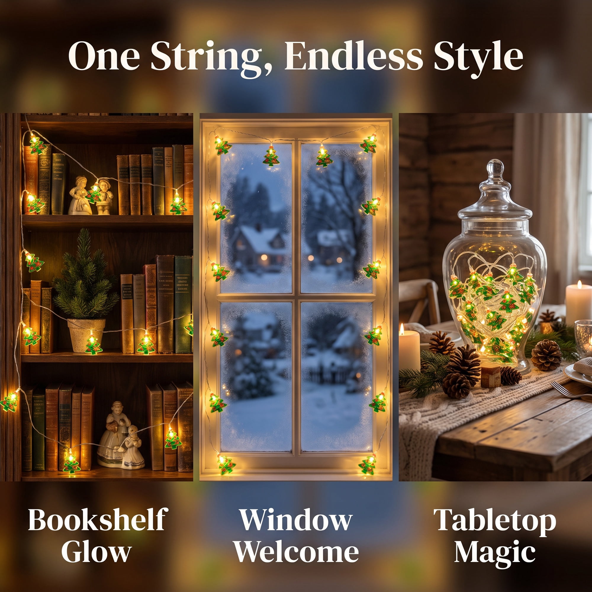 Unique Bargains Fairy Lights for Decor and Festive 9.8 ft Christmas Tree USB Powered