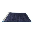 thumbnail image 2 of Ahgly Company Machine Washable Indoor Rectangle Abstract Blue Modern Area Rugs, 3' x 5', 2 of 4