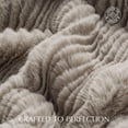 thumbnail image 3 of EVERGRACE Ultra Soft Faux Fur Throw Blanket for Couch, Luxury Sculpted Texture Faux Rabbit Fur Blanket for Bed, Fluffy Thick Plush Warm Fuzzy Throw, 920GSM (Taupe, 50''x60''), 3 of 8