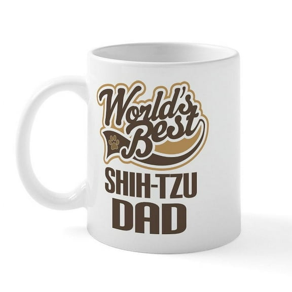 CafePress - Shi Tzu Dad Mug - 11 oz Ceramic Mug - Novelty Coffee Tea Cup