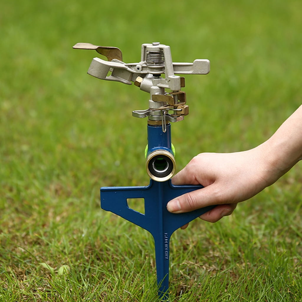 Metal Lawns Sprinkler Garden Water Sprinklers Lawns Irrigation Systems for Large Area Watering Outdoor Garden Yard Lawns