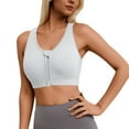 thumbnail image 1 of Brasier Sujetador Deportivo con Cremallera Frontal para Mujer, para Entrenamiento de Yoga, Cómodo, sin Costuras y con Soporte para Uso Diario. Mediana, 1 of 6