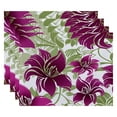 thumbnail image 4 of Simply Daisy 18" x 14" Tree Mallow Floral Print Placemat (Set of 4), 4 of 4