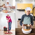 thumbnail image 4 of Turban Chef Hat Triangle Scarf Restaurant Work Hat Women's Adjustable Sweatband Headwrap Working Cap Soft Breathable, 4 of 8