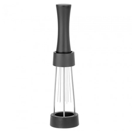 

Espresso Tool Hand Tampers with Base 0.4mm Pins Stirring Tool 304 Stainless Steel Aluminum Handle Accessories for Barista Black