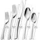 thumbnail image 2 of Silverware Set, 5 Piece Cutlery, Stainless Steel Cutlery Set, Square Handles, Cutlery Set Including, 2 of 5