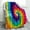 Rainbow2, variant on Rose Flowers Blanket Gifts for Women Women, Birthday Valentines Soft for Adult, Lightweight Warm Flannel for Bed Sofa Couch Office Home 50"x60"