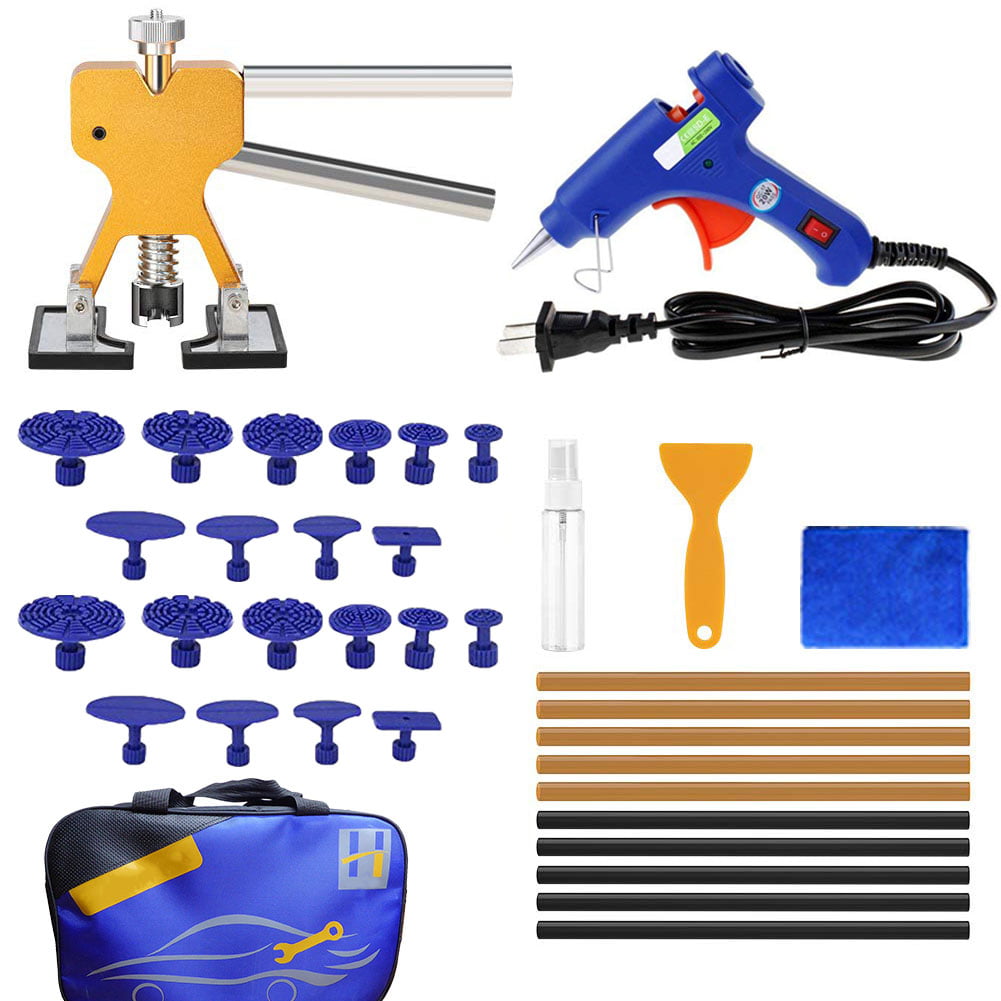 Glue Gun Car Body Dent Repair Kit Paintless Puller Tabs Lifter Tools Removal 