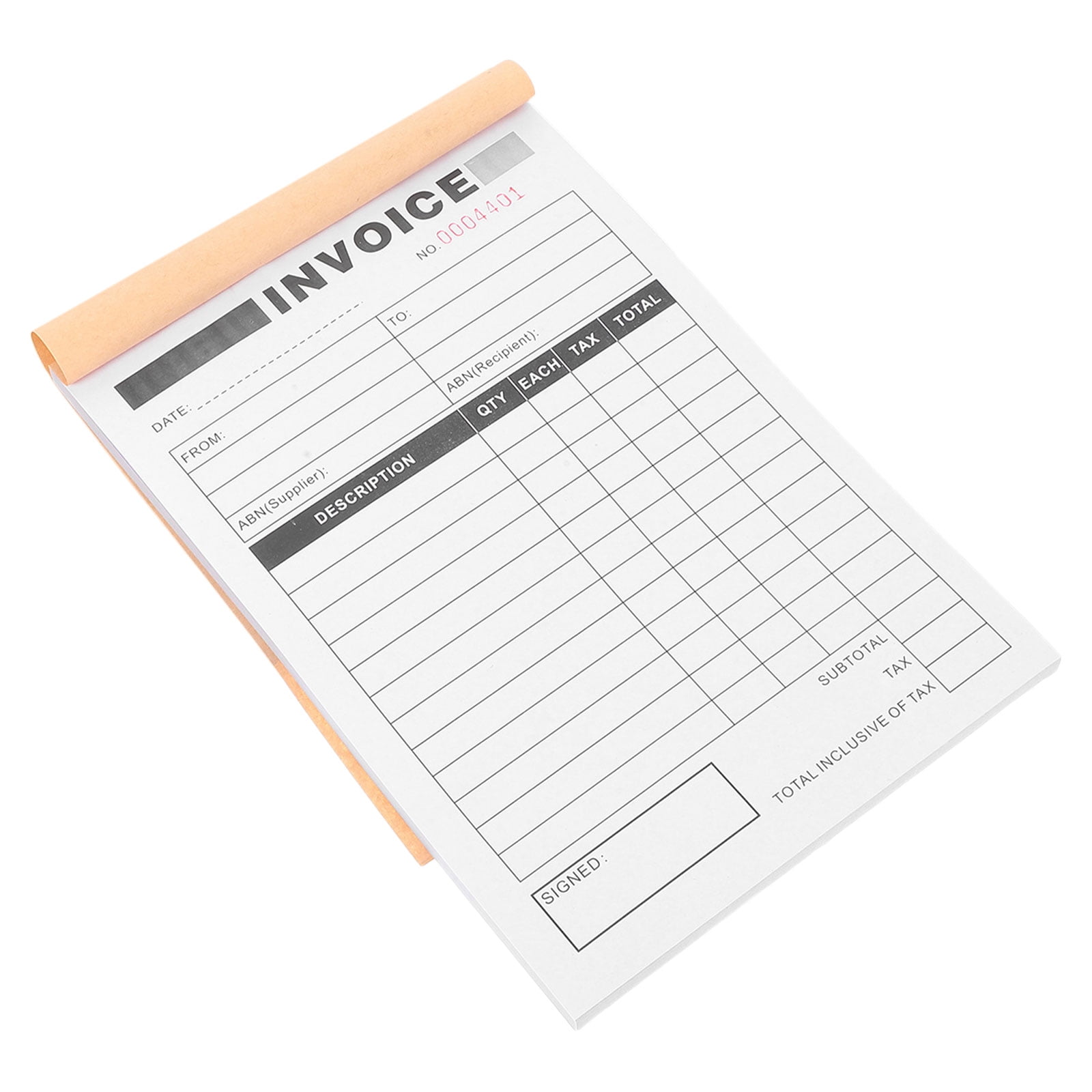 LOLIPPYY 50 Sets Invoice Book with Copies 2 Part Carbonless Order Form Pad
