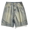 thumbnail image 4 of LIBRCLO Mens Denim Shorts with Pockets, Baggy Classic Casual Jean Shorts for 2026 Mens Clothes, 4 of 4