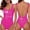 D106/Hot Pink, variant on Afdoent One Piece Swimsuit Women Fashion Letter Print Swimsuit Bikini Swimwear Bathing Sleeveless Backless Swimsuit 2026 Summer Swimwear