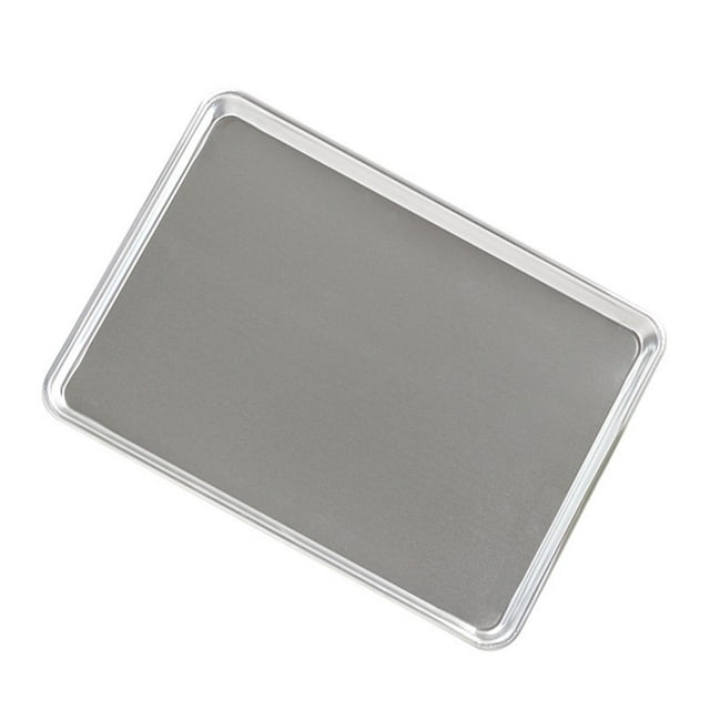 Bandeja para hornear de aleación de aluminio, bandejas para alimentos, rectángulo de Metal, bandeja para hornear fácil de limpiar, hoja para