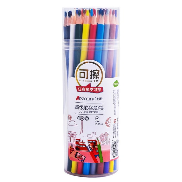 Juego de lápices triangulares de 48 colores, 13 piezas para niños