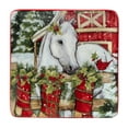thumbnail image 3 of Certified International  Homestead Christmas 6" Canape/Luncheon/Snack Plates, Set of 4, 3 of 5