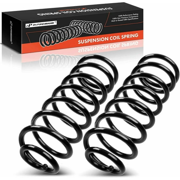 A-Premium 2Pcs Rear Suspension Coil Spring Set Compatible with Jeep Wrangler 2007-2017 3.6L 3.8L, Driver and Passenger Side, Replace# 68004254AA