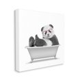 thumbnail image 3 of Stupell Industries Quirky Panda Bathtub Pink Glasses Minimal Design Novelty Painting Gallery-Wrapped Canvas Print Wall Art, 17 x 17, Design by Annalisa Latella, 3 of 5