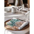 thumbnail image 6 of Gingerbread Christmas Cloth Napkins Set of 8 Reusable Dinner Napkins, Xmas Tree Snowflake Winter Cocktail Napkin Washable Table Napkins for Wedding/Holiday Party/Baby Shower 20"x20", 6 of 7