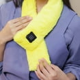 thumbnail image 4 of CxhicLuv USB Heating Scarf for Winter, Electric Neck Warmer with 3-Mode Temperature Control, Soft Mink Fleece, Fast 3-Second Heating, Portable Rechargeable Heated Scarf for Outdoor, Travel, Skiing, 4 of 7