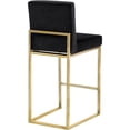 thumbnail image 3 of Meridian Furniture Giselle 26"H Velvet Counter Stool in Black, 3 of 6