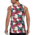thumbnail image 3 of Gaeub Beautiful Flower Men's Athletic Tank Top, Workout Sleeveless Shirts, Running Tank Tops for Gym, Running, Training - X-Large, 3 of 9