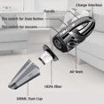 thumbnail image 2 of Powerful Portable 120w 2200mah Cordless Hand Vacuum Cleaner With Wet Dry Function Washable Hepa Filter And 5 Rechargeable Nozzles Compatible Home, T, 2 of 2