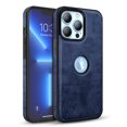 thumbnail image 1 of Htwon Phone Case for iPhone 13 Pro Max/13 Pro/13 PU Leather Shockproof Protective Cover, Blue, 1 of 11