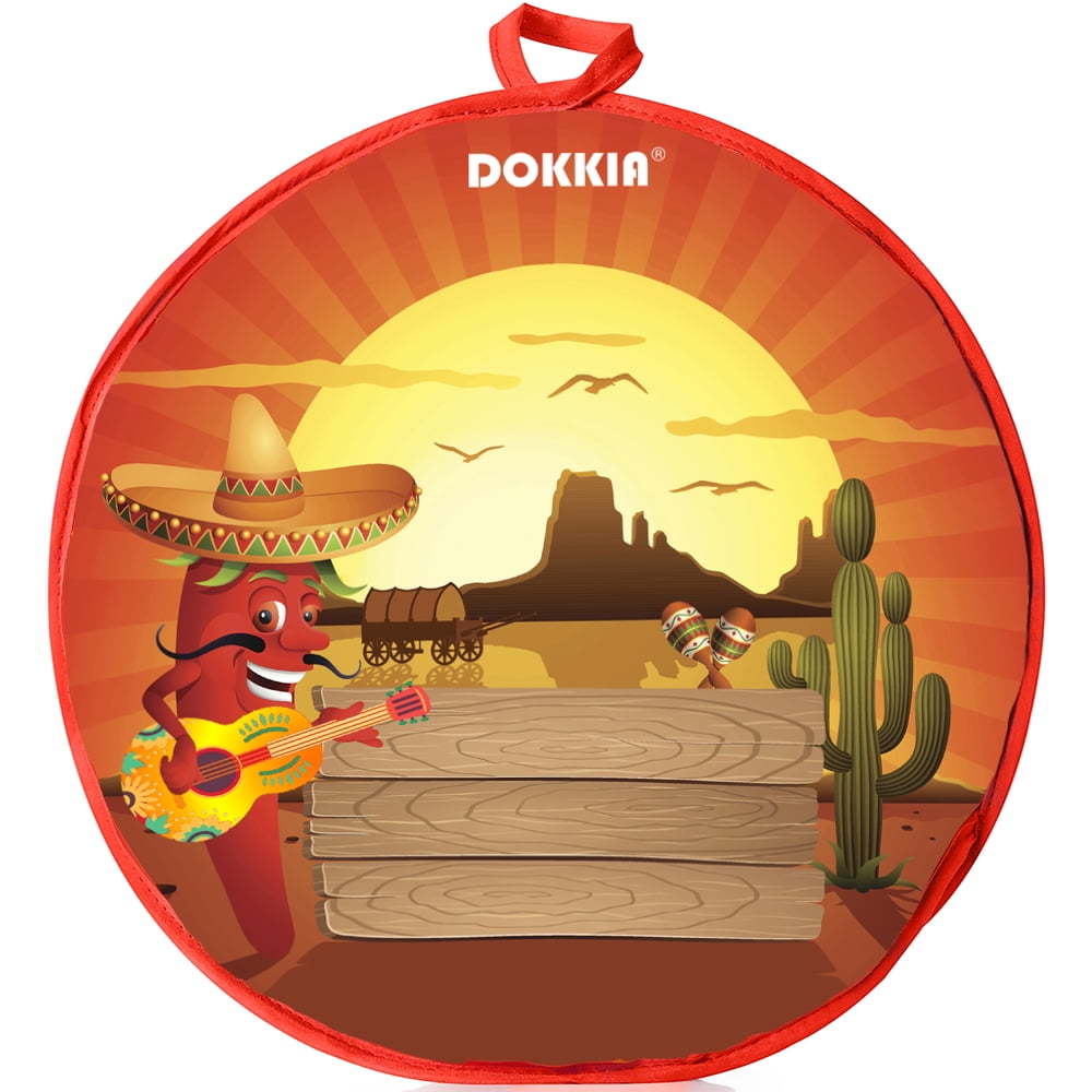 DOKKIA Mexican Taco Tortilla Warmer Pouch 12 Inch Insulated Cloth