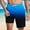 Blue, variant on Men's Gradient Print Beach Shorts Walking Bermuda Slacks Travel Casual Summer Board Shorts with Compression Liner