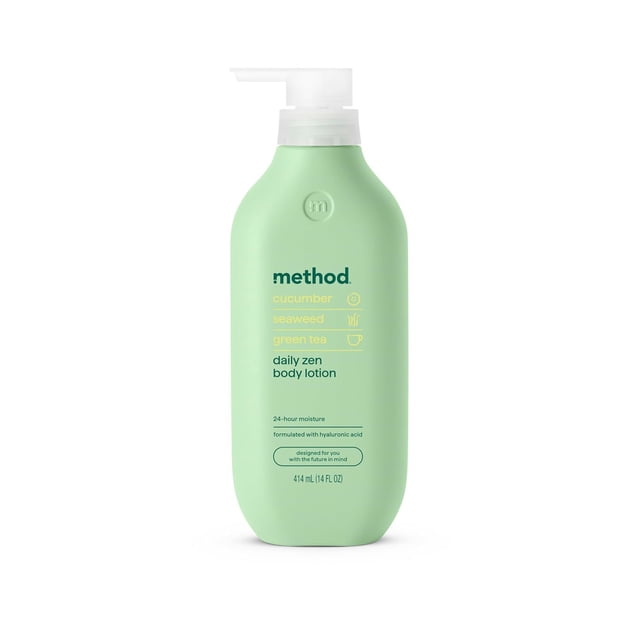 Loción corporal Method Daily Zen, pepino, algas, té verde, 414 ml