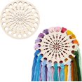thumbnail image 1 of 2pcs Wooden Embroidery Floss Organizer Cross Stitch Thread Holder 20 Positions Round Flower Thread Organizer Thread Sorter Cross Stitch for Craft DIY Sewing Supplies 5.5inch, 1 of 5