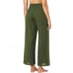 thumbnail image 5 of VISgogo - Pantalones de pierna ancha para mujer, con nudo en la parte delantera, cintura media, color sólido, sueltos, estilo palazzo VISgogo moda, 5 of 6