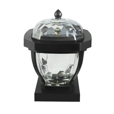 

Frcolor Solar Light Post Lamp Cap Led Lighting Fence Powered Lawn Pole Exterior Caps Deck Outdoor Garden Pillar Lights