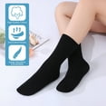 thumbnail image 2 of Bocaoying 6 Pairs Women Cotton Socks, Anti Odor Blister Proof Casual Calf Socks, Soft Cozy Breathable Black Socks for Women US Size 5-7.5, 2 of 7