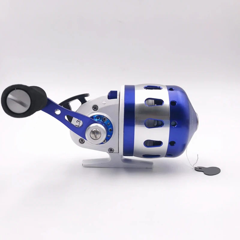 BL35 Fishing Spincast Reel 6+1BB Closed Metal Coil Slingshot Shoot Fish Hunting Outdoor with wristband 5#PE line 55M