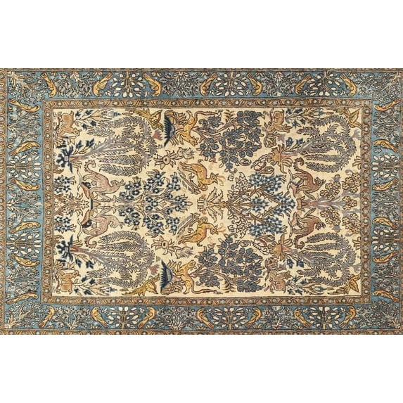 Ahgly Company Machine Washable Indoor Rectangle Traditional Brown Area Rugs, 5' x 7'