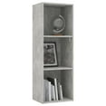 thumbnail image 2 of vidaXL 3-Tier Book Cabinet Black 15.7"x11.8"x44.9" Chipboard, 2 of 30