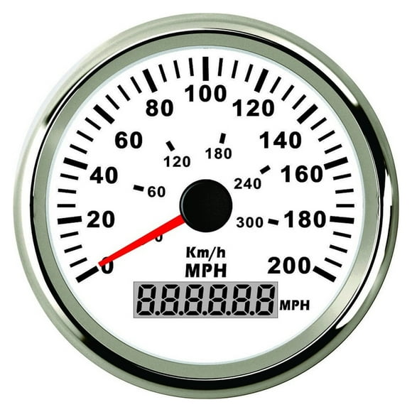 85mm GPS Speedometer Odometer 0-200MPH 0-300KM/H Speed Gauge Odometer ATV UTV Motorcycle Marine Boat Buggy Golf Car 12V/24V