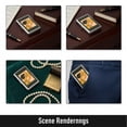 thumbnail image 3 of Vintage-Style Versatile Card & Cash Case with RFID Protection,Art Deco Metal Credit Card Holder with RFID Blocking,Vintage Slim Wallet Case for Cash, Business Cards and Essentials, 3 of 5